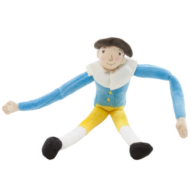 Blue and Yellow Mini Hotch Potch Velour Doll