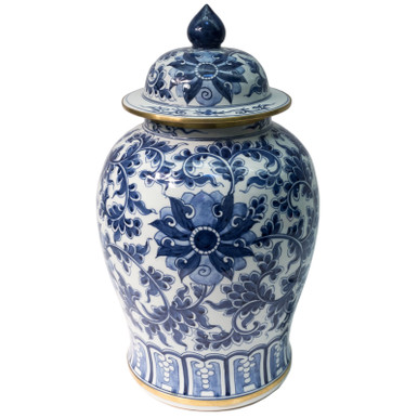 Ginger Jar Green White Blue Made in Japan – Williamsburg Antique Mall