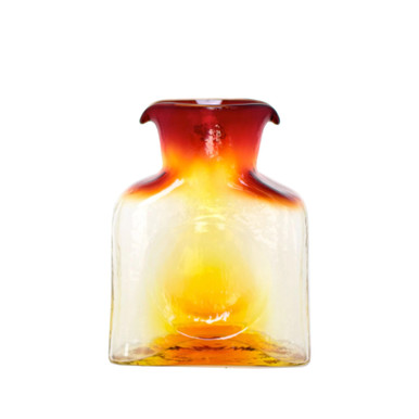 Blenko Glass Mini 384 Tangerine Water Bottle