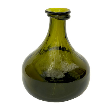 18th Century Glass Onion Bottle
