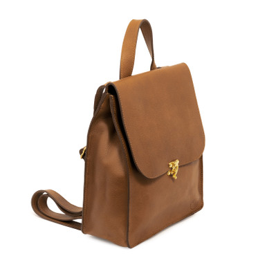 brown leather backpack ladies Doreen