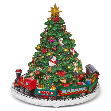 Christmas Tree Train Set – Battery Operated With Lights & Music – Santa Theme Party Decor-658604