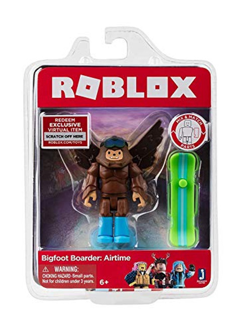 ROBLOX Bigfoot Boarder: Airtime Figure with Exclusive Virtual Item Game Code