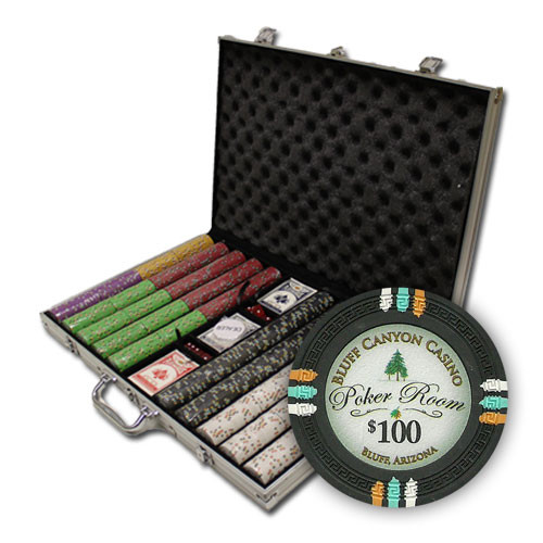 1000Ct Claysmith Gaming "Bluff Canyon" Chip Set in Aluminum