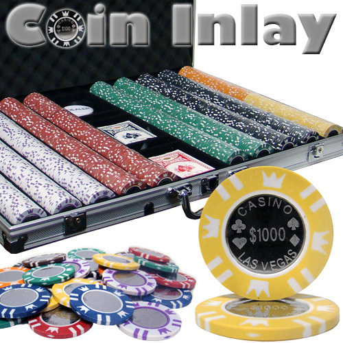 1000 Ct Aluminum Standard Breakout-Coin Inlay 15 Gram Chips