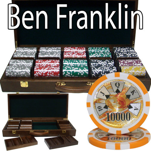 500 Ct - Custom Breakout - Ben Franklin 14 G - Walnut Case