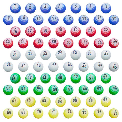1.5in Replacement Set of Professional Bingo Balls
