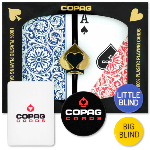 Copag Dealer Kit - 1546 Red/BluePoker Regular