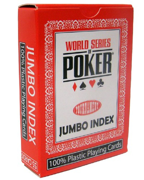 Modiano WSOP Plastic Playing Cards - Red Deck