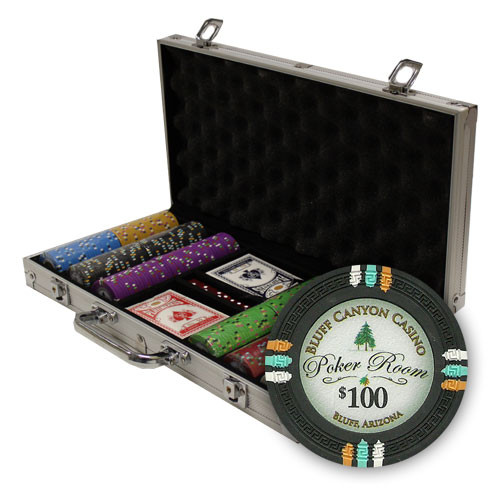 300Ct Claysmith Gaming "Bluff Canyon" Chip Set in Aluminum