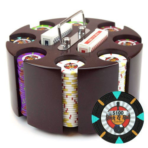 200Ct Claysmith Gaming 'Rock and Roll' Chip Set in Carousel