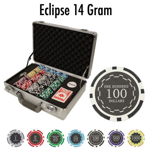 300 Ct Custom Breakout Eclipse 14 Gram Chips - Claysmith