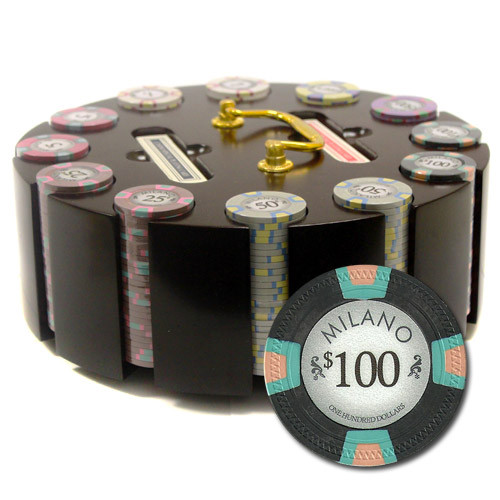 300Ct Claysmith Gaming "Milano" Chip Set in Carousel Case
