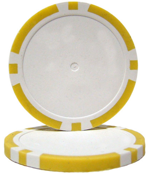 Yellow Blank Poker Chips - 14 Gram