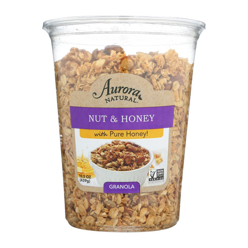 Aurora Natural Products - Nuts and Honey Granola - Case of 12 - 15.5 oz.