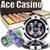 500 Ct - Pre-Packaged - Ace Casino 14 Gram - Aluminum