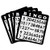 18 Pack of Black Bingo Cards