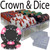 200 Ct - Pre-Packaged - Crown and Dice - Acrylic Tray