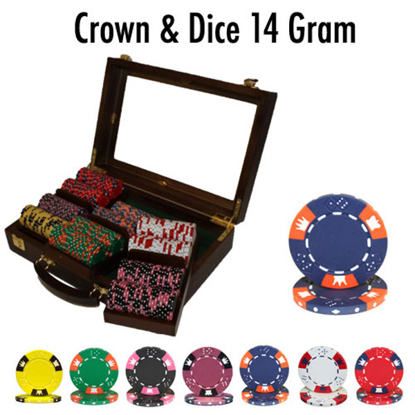 300 Ct - Pre-Packaged - Crown and Dice - Walnut