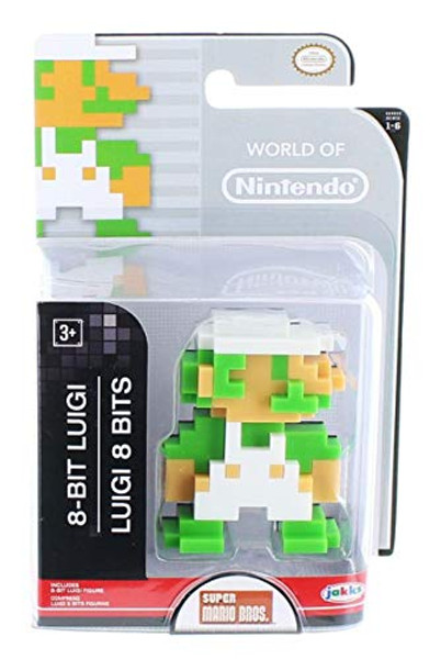 World of Nintendo 86732 2.5" 8 Bit Luigi Action Figure