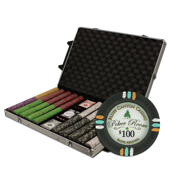 1000Ct Claysmith Gaming "Bluff Canyon" Chip Set in Rolling