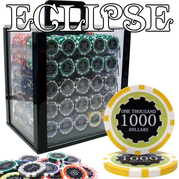 1,000 Ct Custom Breakout Eclipse 14 Gram Chip Set - Acrylic