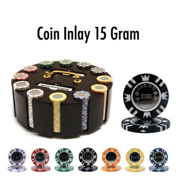 300 Ct - Pre-Packaged - Coin Inlay 15 Gram - Wooden Carousel