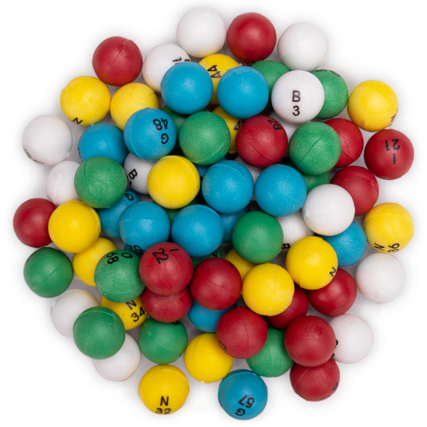 Multi-color 3/5-inch Bingo Balls