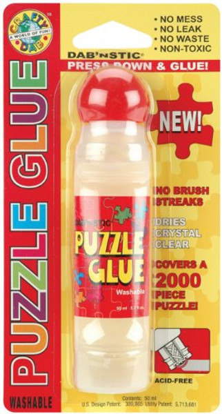 Crafty Dab 59701 Washable Puzzle Glue Bottle, 1.7-Ounce