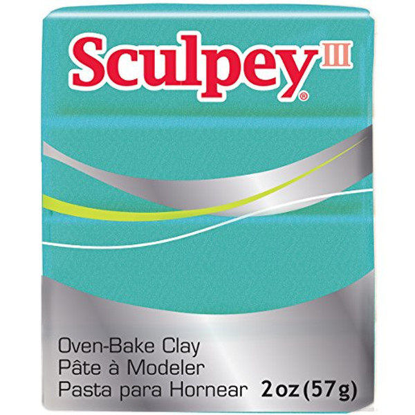 Sculpey III Teal Pearl Clay