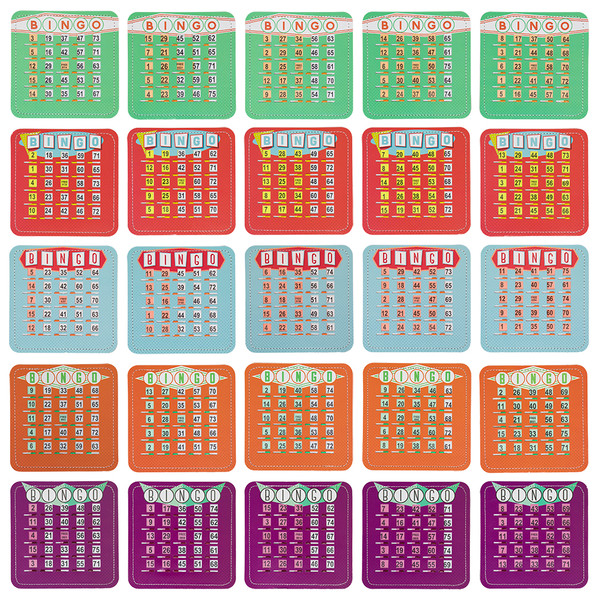 EZ Clear Shutter Bingo Cards, Pack of 50