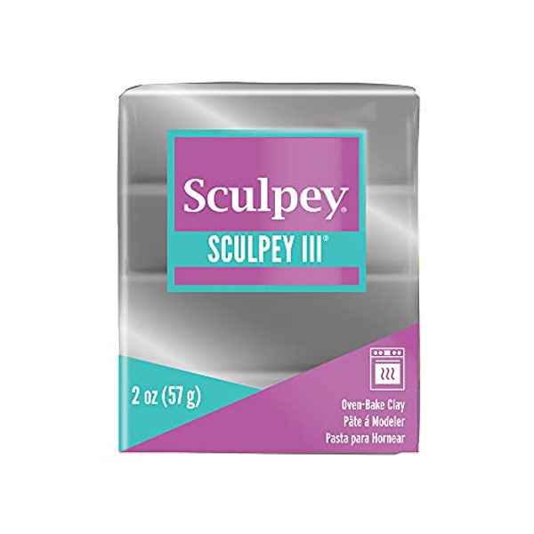 Sculpey III Polymer Silver 2 oz