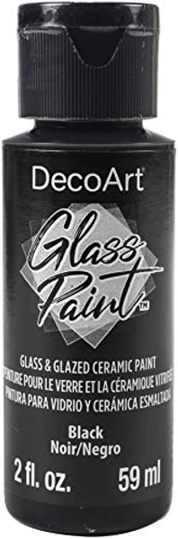 Deco Art Glass Paint Black 2oz