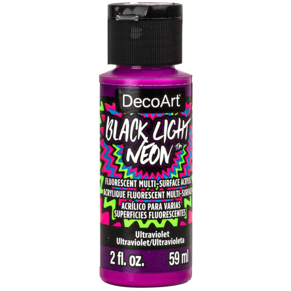 Black Light Neon Acrylic Paint 2oz Ultraviolet