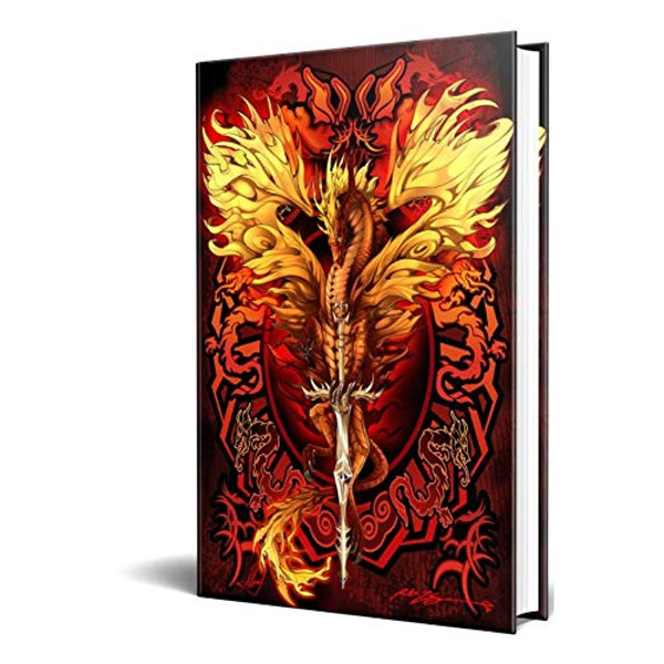 Pacific Giftware Red Dragon Embossed Journal