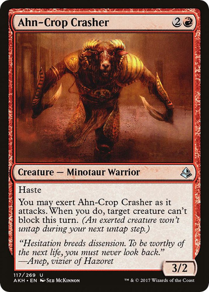 MTG - Ahn-Crop Crasher - Amonkhet - Damaged
