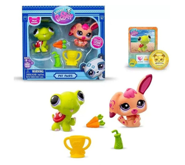 Littlest Pet Shop Turtle & Rabbit Mini Figures