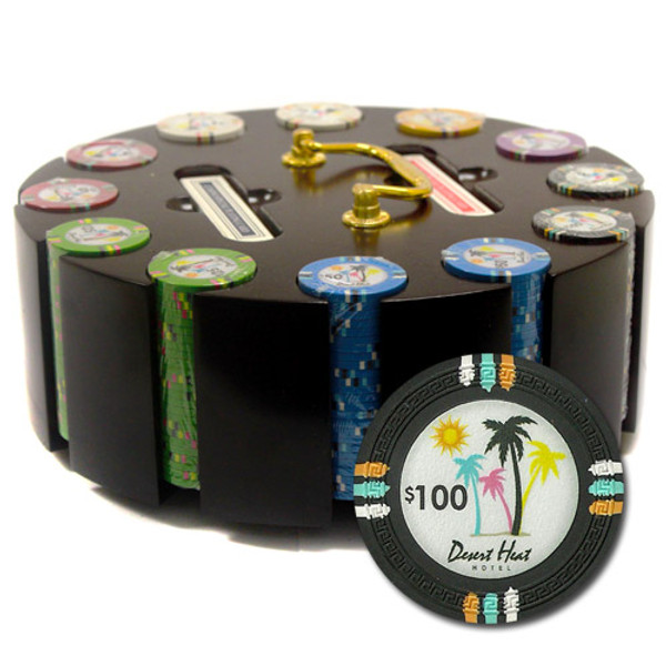 300Ct Claysmith Gaming "Desert Heat" Chip Set in Carousel