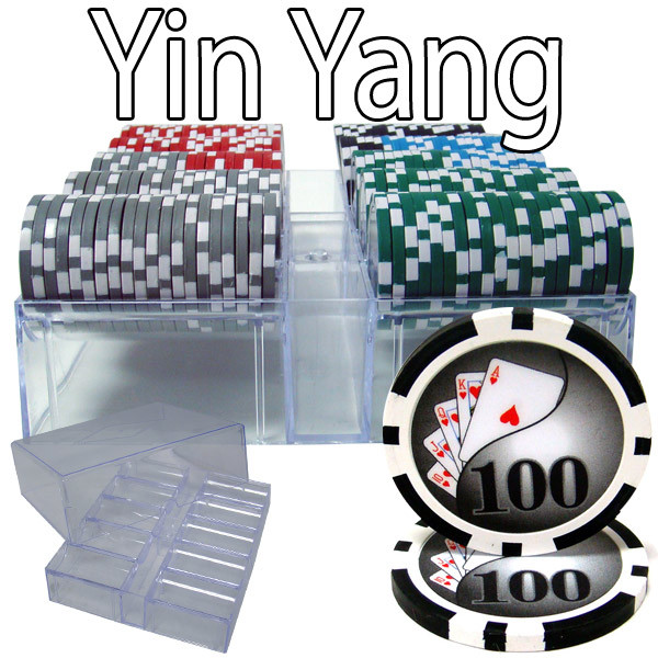200 Ct - Pre-Packaged - Yin Yang 13.5 G - Acrylic Tray