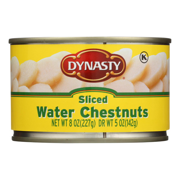 Dynasty Water Chestnuts - Sliced - Case of 12 - 8 oz.