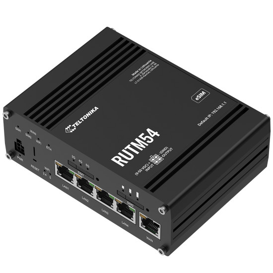 Teltonika RUTM54 5G eSIM Cellular Router with Telit Modem