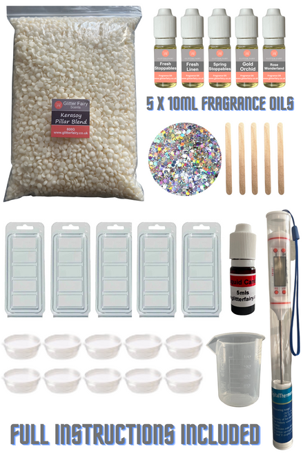 wax melt kit, starter kit, wax melts, fragrance oils