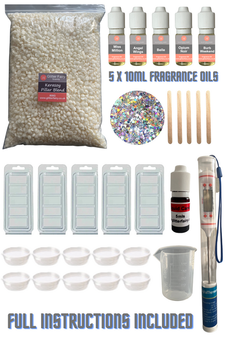 wax melt kit, starter kit, wax melts, fragrance oils