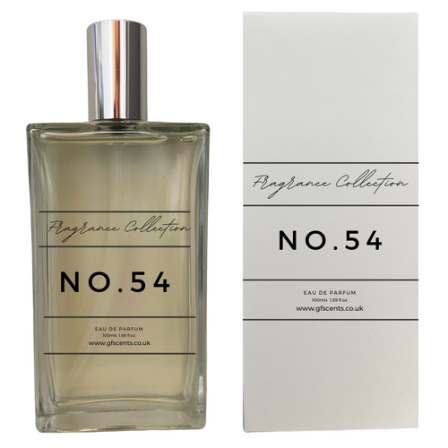 GF54 Eau de Parfum inspired by Baccarat Rouge 540. A sweet, warm and luxurious unisex scent. Long-lasting and elegant. Shop now at GF Scents.