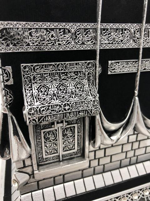 Islamic Table Décor - Kaaba Black & Silver- (Big Size)
