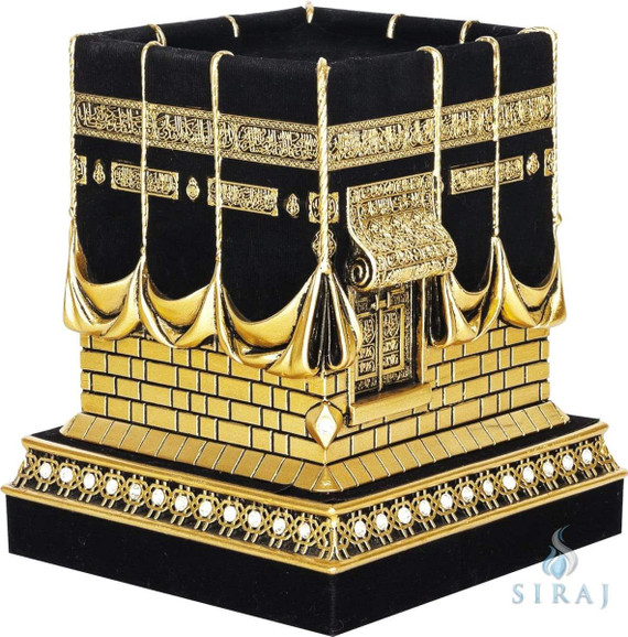 Islamic Table Decor - Kaaba Black & Gold (Small)