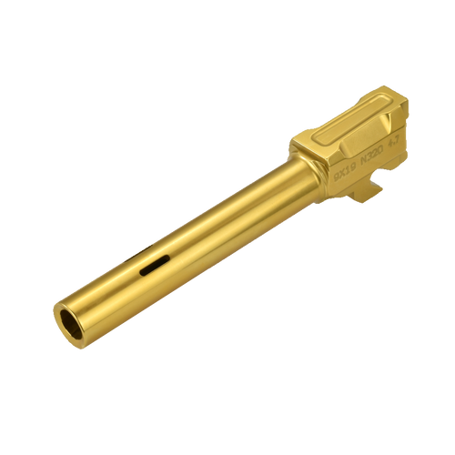 N320FS 4.7" 9mm C Port Barrel, Gold TiN, LVL1.5