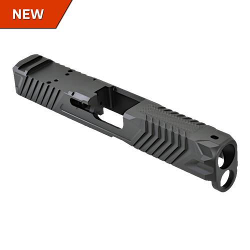 N19BN Piranha EDC Slide for Glock 19 Gen 5, RMR cut, Black