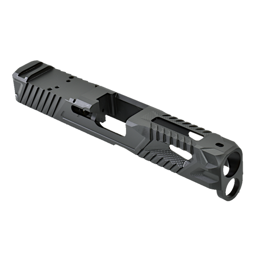 N19BN Piranha TP Slide for Glock 19 Gen 5, RMR cut, Black