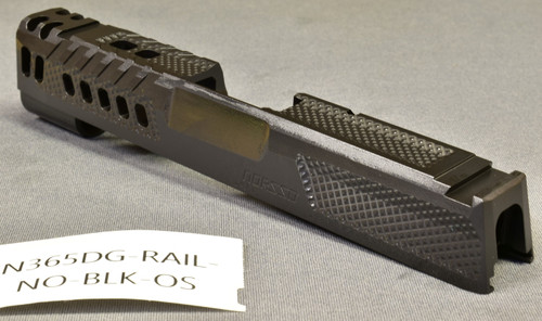 N365DG/XMacro Comp Rail, No optic Cut, Black finish, "Overstock"